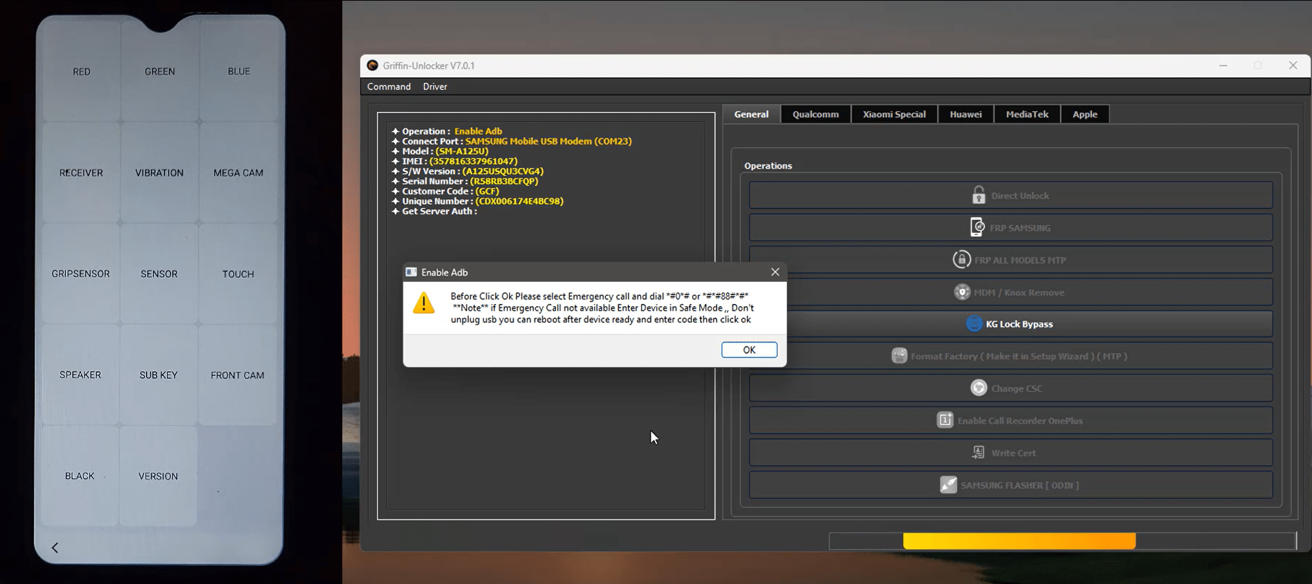 Samsung KG Lock Bypass (TVs lock kg lock) By GriffinUnlocker